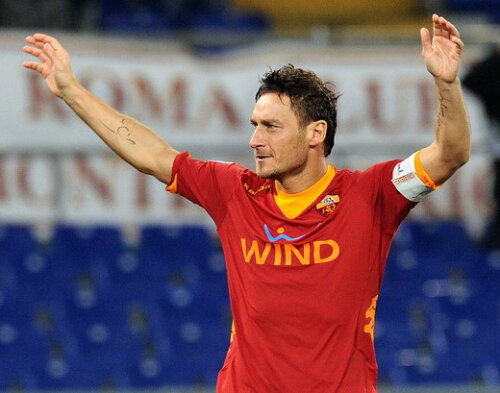 Totti a înscris două goluri cu Cesena şi a bătut un record ce a rezistat jumătate de secol. foto: daylife.com