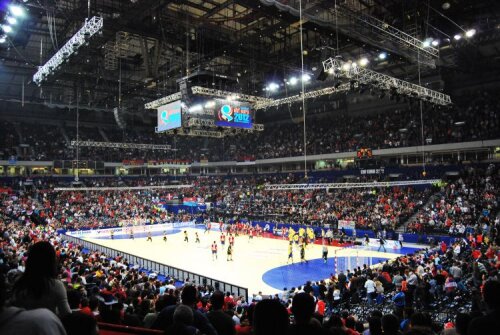 Beogradska Arena, sala pe care sîrbii au construit-o cu 70 milioane de euro, va fi azi arhiplină Foto: Andreea Ştefan (Belgrad)