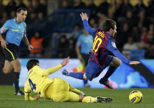 Messi și colegii lui au părut să acuze o stare de oboseală la Villarreal Foto: Reuters
