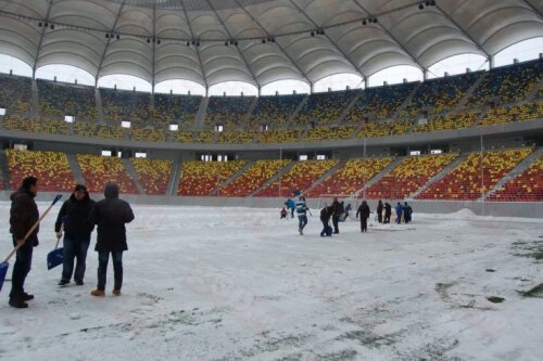 Muncitorii ALPAB lucrează de zor pe Naţional Arena