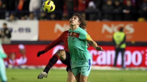 Puyol n-a mai purtat noroc Barcelonei și cu Osasuna