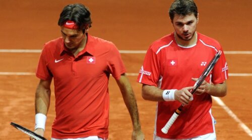Roger Federer şi Stanislas Wawrinka au pierdut fără drept de apel în faţa americanilor, în Cupa Davis (foto: haveeru.com.mv)