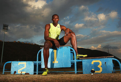 Bolt a cucerit trei medalii de aur la JO Beijing 2008.