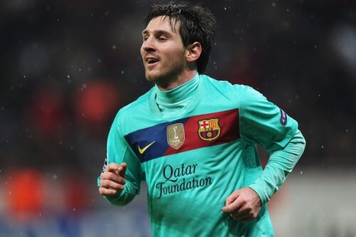 Messi, bucuros după marcarea golului trei (foto: Getty)