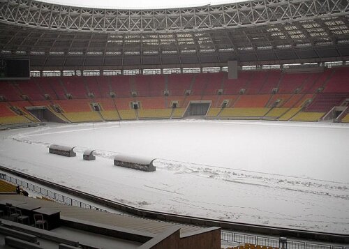 Așa arăta stadionul ”Lujniki” azi la amiază