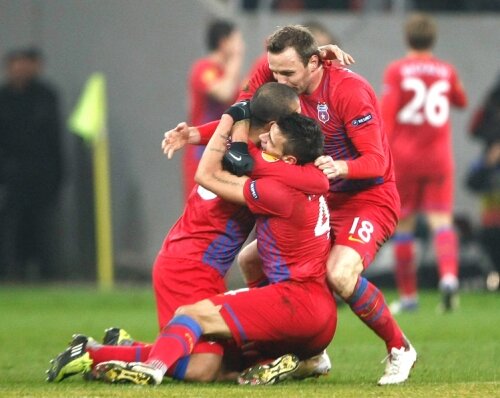 Steaua a obţinut calificarea în primăvara europeană după 3-1 cu AEK Larnaca în ultima etapă din grupa J