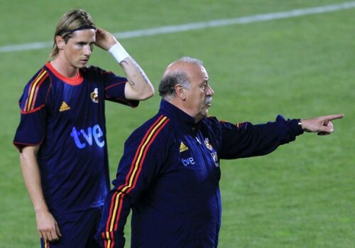 Fernando Torres (stînga) nu a fost convocat de către Vicente del Bosque. Foto: Reuters
