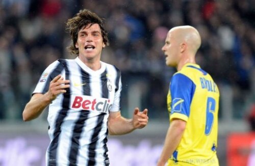 De Ceglie se bucură pentru primul lui gol în Serie A ca juventin