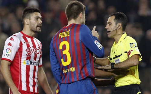 Pique nu s-a ferit să-i reproșeze ”centralului” madrilen Velasco Carballo eliminarea sa cu Gijon