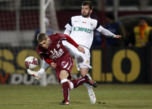 Mihai Roman a avut probleme cu terenul în meciul cu U Cluj