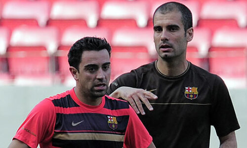 Guardiola a colaborat cu Xavi și ca jucător, și ca antrenor