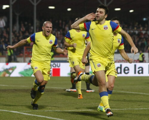 Steliştii ar putea îndeplini visul lui Gigi Becali de a se instala pe primul loc pînă de Paşti