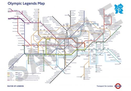 Aşa arata harta metroului londonez pe durata JO 2012