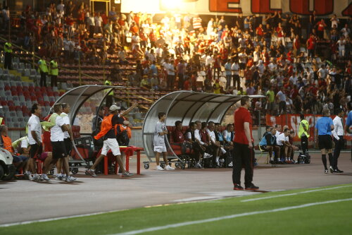 La meciul din tur, fanii au făcut un adevărat spectacol în tribune