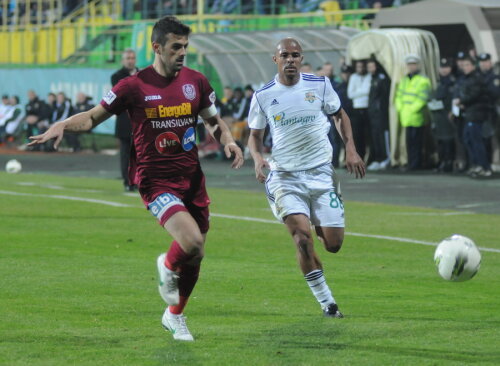Ricardo Cadu(stînga) s-a adaptat foarte bine la CFR Cluj