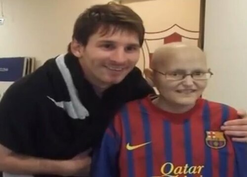 Visul lui Alfonso s-a îndeplinit: l-a întîlnit pe idolul său, Lionel Messi
