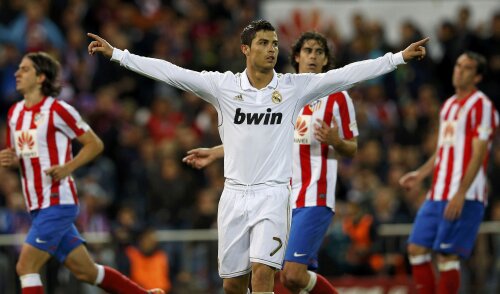 Ronaldo celebrează ultima sa reușită contra lui Atletico (foto: Reuters)