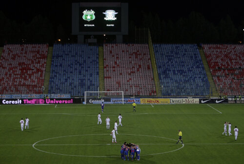 Steaua-Rapid s-a mai jucat cu porţile închise, pe Ghencea, în 2009, scor 1-1