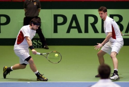 Florin Mergea şi Andrei Dăescu au făcut pereche şi la naţionala de Cupă Davis a României în meciul cu Olanda.