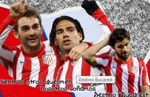 Un afiș de promovare a campaniei inițiate de Atletico