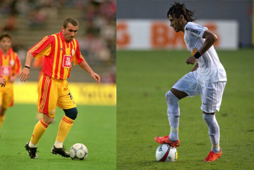 Hagi şi Neymar, doi fotbaliştii din generaţii diferite, şi-au ridiculizat adversarii cu driblinguri spectaculoase.