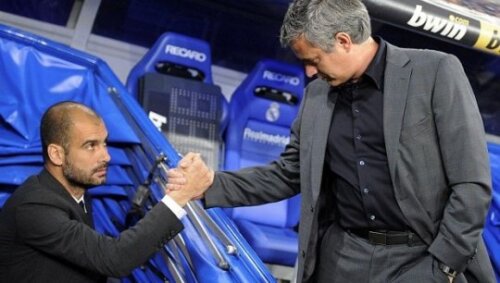 Guardiola și Mourinho, doi dintre marii ”inamici” din fotbalul actual (foto: Reuters)