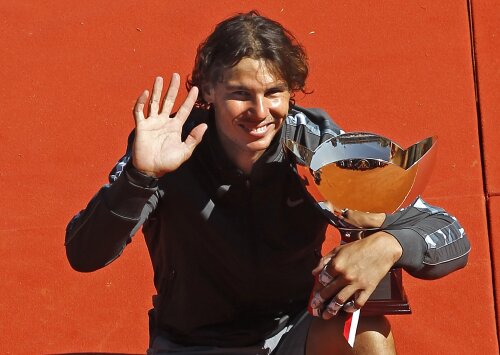 Rafael Nadal a cîștigat pentru a opta oară la rînd titlul de la Monte Carlo foto: reuters