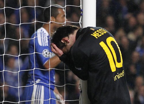 Messi a fost șters și în turul cu Chelsea, și contra Realului (foto: Reuters)