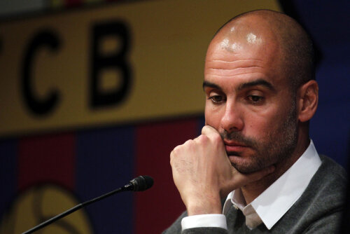Guardiola a anunţat ieri într-o conferinţă de presă că se desparte de Barcelona.