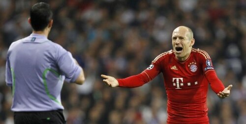 Arjen Robben s-a supărat pe oficialii lui Bayern