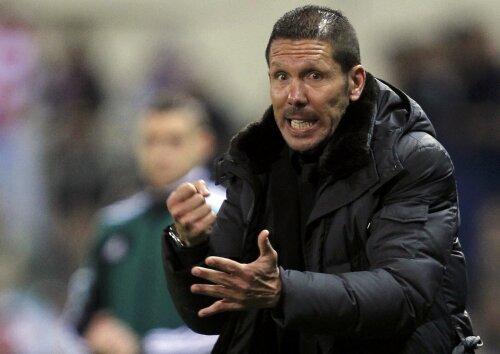 Diego Simeone are pe bancă aceeași determinare precum o avea pe teren (foto: Reuters)