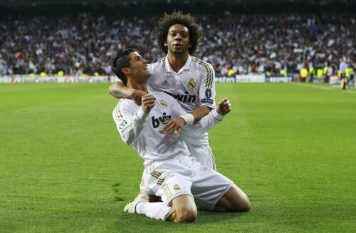 Cristiano Ronaldo şi Marcelo se bucură la una dintre reuşitele pentru Madrid foto: reuters