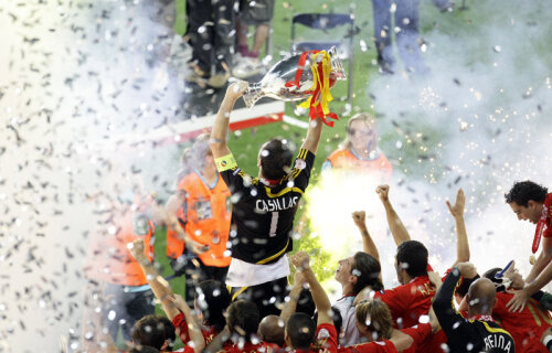 Căpitanul Casillas, primul la trofee dintre internaționalii spanioli ai lui Real, speră să ridice pe 1 iulie al treilea trofeu cu 