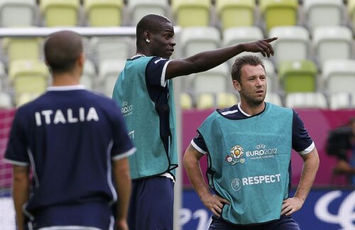 Balotelli şi Cassano formează cuplul de atac al Italiei. foto: Reuters