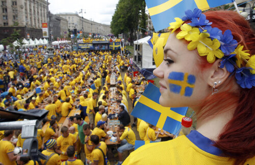 Suporterii suedezi s-au bucurat de fiecare zi petrecută în Ucraina la acest Euro