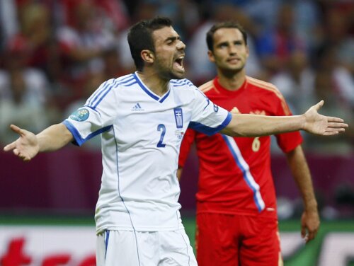 Giannis Maniatis se gîndește la un nou succes al Greciei la Euro 2012, după cel din 2004 / FOTO: Reuters