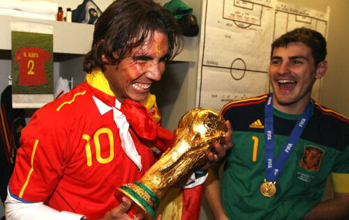 Nadal a fost alături de spanioli şi la Mondialul din 2010 Foto: FIFA.com