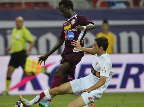 Cu Dinamo, Sougou a centrat perfect la golul lui Kapetanos, dar apoi a ratat la loviturile de departajare (foto: Raed Krishan)