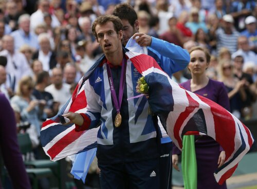 Murray după victoria contra lui Federer (foto: Reuters)