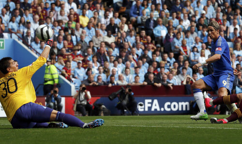 La primul gol, al lui Torres, Pantilimon chiar n-a avut ce face // Foto: Reuters