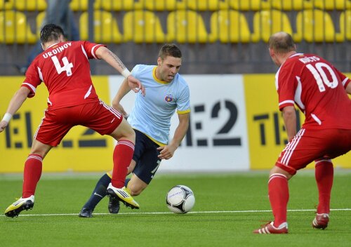 Adi Popa a marcat la primul său meci internațional pentru Steaua (foto: MediafaxFoto)