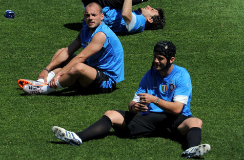 Chivu şi Sneijder se înţeleg foarte bine la antrenamente