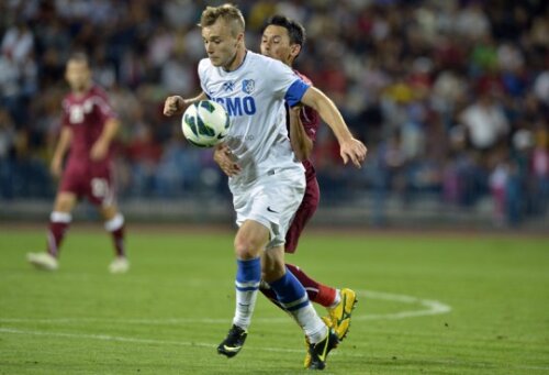 Evoluțiile bune la Pandurii l-au ajutat pe Maxim să ajungă la ”națională”, el marcînd spectaculos contra Andorrei