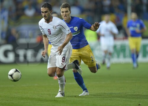 Ilijoski, în alb, încă nu a răspuns așteptărilor de la Rapid (foto: Cristi Preda)