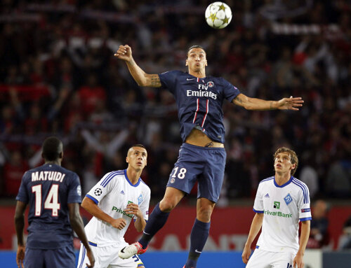 Zlatan Ibrahimovici a fost adus de la Milan cu 20 de milioane de euro și are 14 milioane salariu anual la PSG // Foto: Reuters