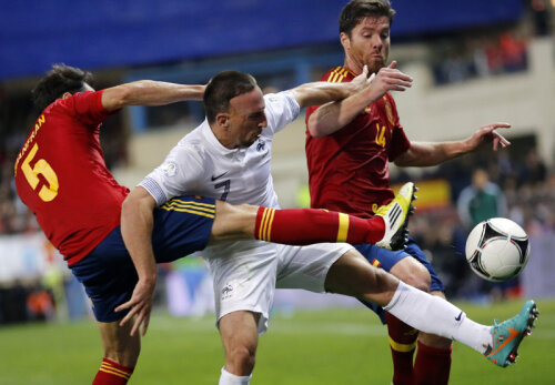 Ribery le-a creat multe probleme jucătorilor spanioli.