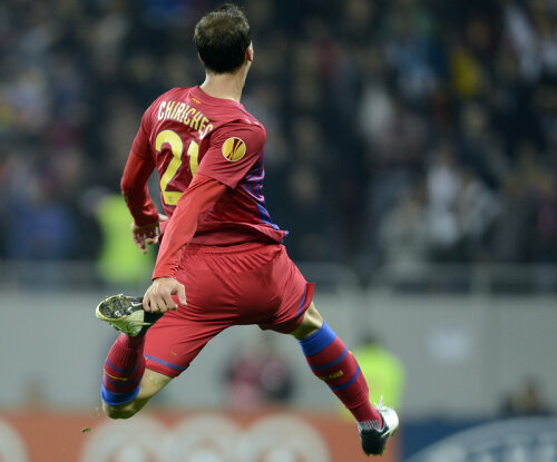 Chiricheş exultă după ce a marcat un gol superb.