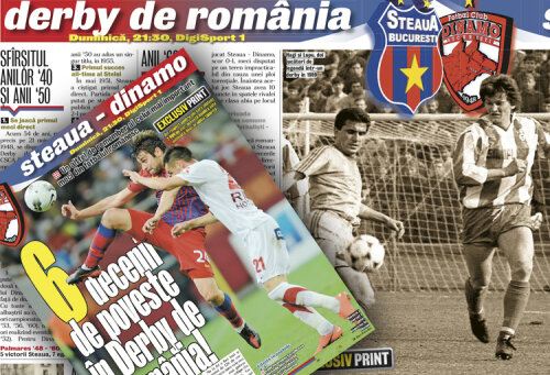 Ziarul dedică astăzi trei pagini istoriei derby-ului Steaua - Dinamo. Nu-l rata!