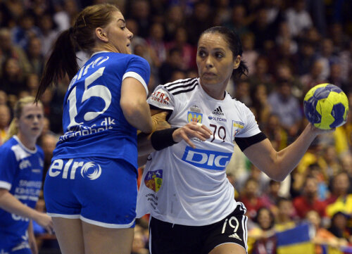 Mika Brădeanu a fost una dintre cele mai bune jucătoare în meciul cu Randers.
