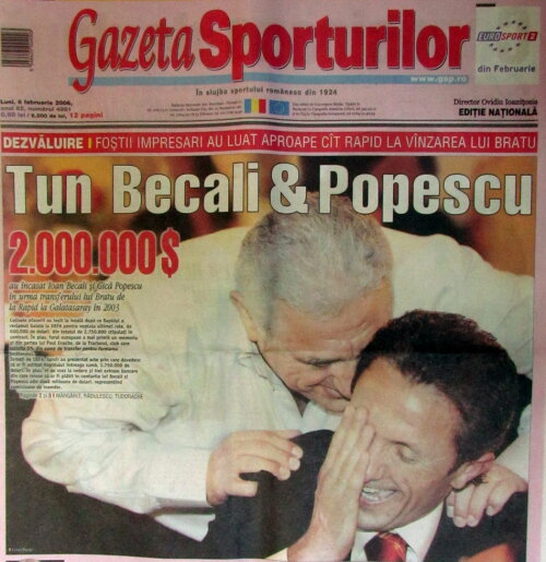 Așa au început lucrurile! Foto: coperta Gazetei din 6 februarie 2006
